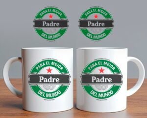 Taza Para el Mejor Padre del Mundo Heineken