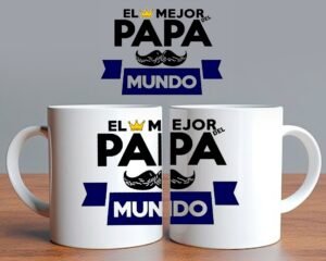 Taza El Mejor Papá del Mundo Bigote
