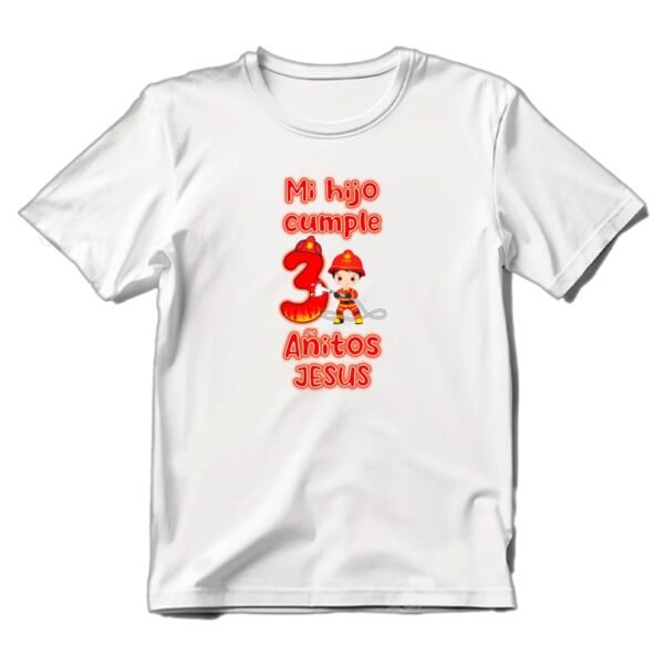 8 Playeras de Bombero para Cumpleaños