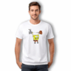 Playera Unisex Bob Esponja Levantando Pesas GYM