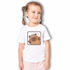 Playera de niña con diseño de capibara