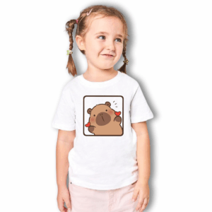 Playera de niña con diseño de capibara