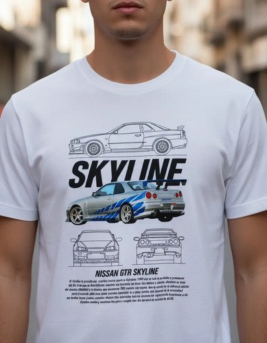 D_603964-MLM93594149563_092025-O.jpg Playera Rapido Y Furioso Nissan Skyline Gtr-r34 Unisex