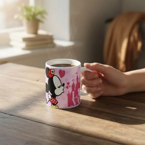 Taza Mickey Mouse Y Minnie 325 Ml Blanca