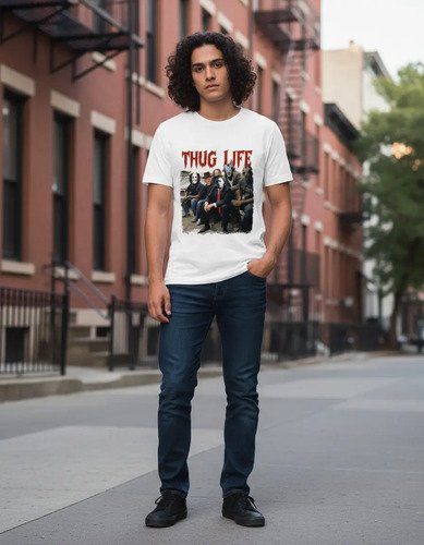 D_609520-MLM94702457429_102025-O.jpg Playera De Terror Para Halloween Unisex Thug Life Colección