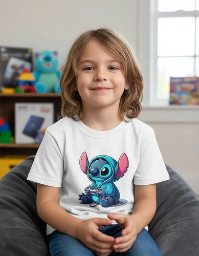Playera Infantil Stitch Gamer