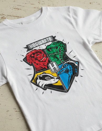 Playera Con Logo De Hogwarts Harry Potter Unisex