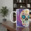 Taza De Calaveras Día De Muertos Ceramica