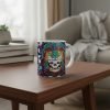 Taza De Calaveras Día De Muertos Ceramica