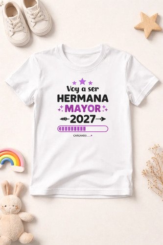 Playera Infantil Personalizada Hermano O Hermana Mayor