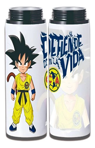 Botella De Agua 750 Ml Aluminio - Goku Vestido Del America