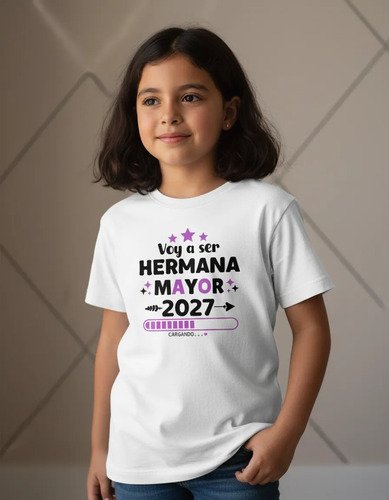 Playera Infantil Personalizada Hermano O Hermana Mayor