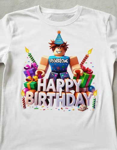 Playera De Roblox De Cumpleaños