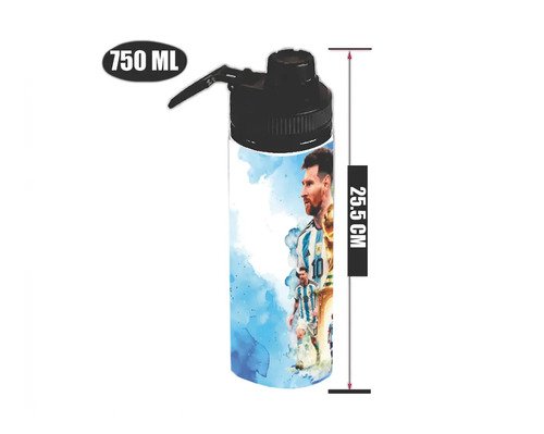 Botella De Agua 750ml Aluminio - Argentina Messi