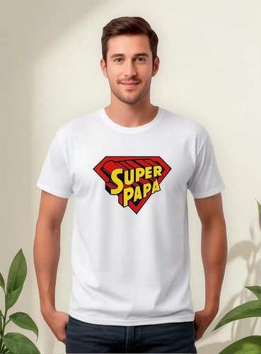 D_648863-MLM85120443686_052025-O.jpg Playera Día Del Padre Súper Papá Superman