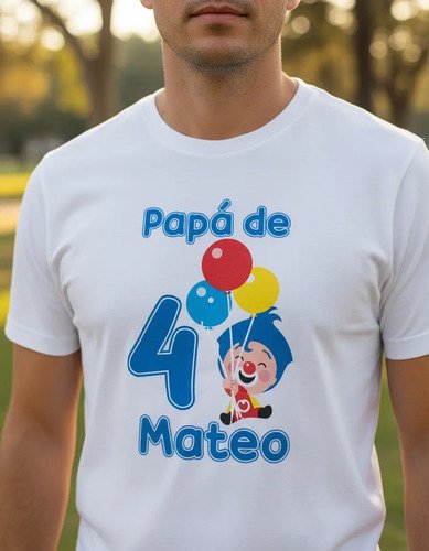 D_651002-MLM92406781669_092025-O.jpg Combo 3 Playeras De Plim Plim Globos Fiesta Papá Mamá Hijo