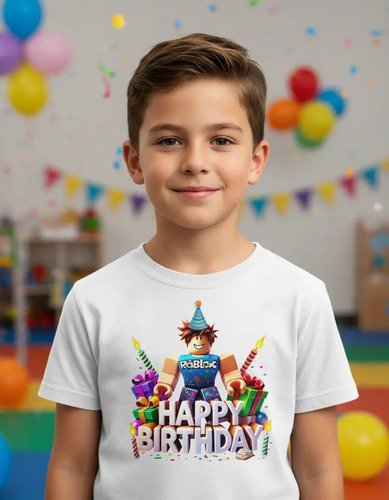 Playera De Roblox De Cumpleaños