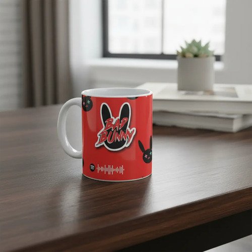 Taza De Bad Bunny Varios Diseños Bonitos