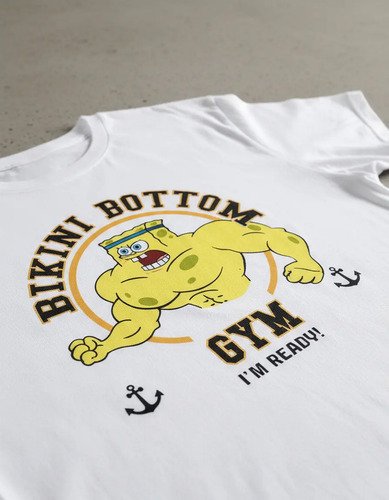 D_677263-MLM93670332974_102025-O.jpg Playera Bob Sponja Gym Pesas