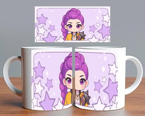 D_677929-MLM91838687365_092025-O.jpg Taza Huntrix Las Guerreras K-pop
