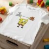 Playera Infantil Bob Esponja Pesas Gym
