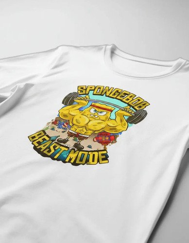 D_686590-MLM93670874264_102025-O.jpg Playera Bob Sponja Gym Pesas