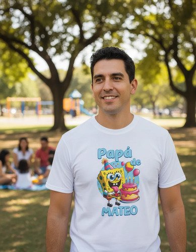 D_688223-MLM109900066547_042026-O.jpg Combo 4 Playeras Y 1 Pañalero Bob Esponja Cumpleaños