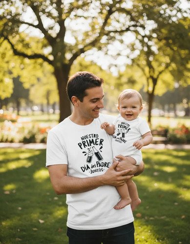 Kit Playera Y Pañalero Nuestro Primer Día Del Padre