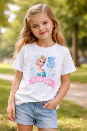 D_690055-MLM107966454780_032026-O.jpg Playera Frozen Cumpleaños Infantil Personalizada