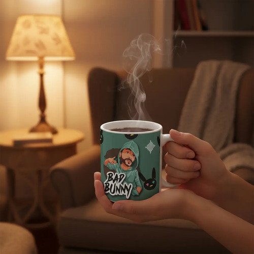 Taza De Bad Bunny Varios Diseños Bonitos