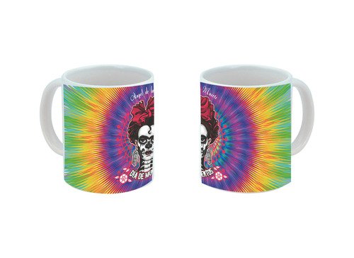 Taza De Calaveras Día De Muertos Ceramica