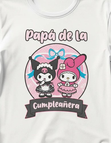 Combo 2 Playeras Unisex Y 1 Playera Infantil Kuromi