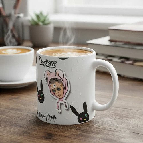 Taza De Bad Bunny Varios Diseños Bonitos