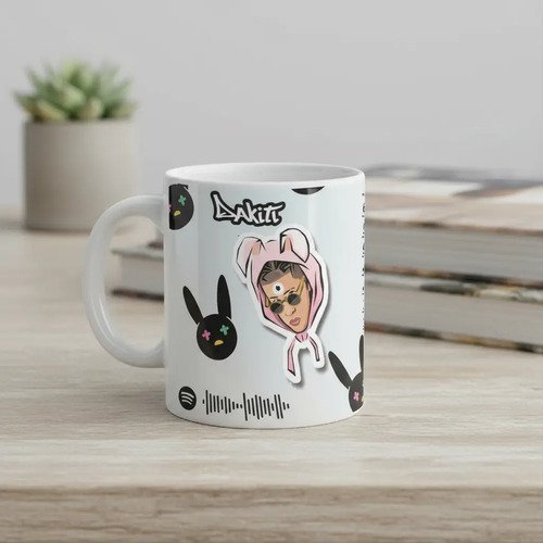 Taza De Bad Bunny Varios Diseños Bonitos
