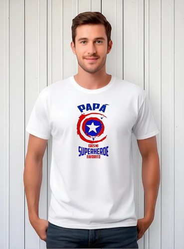 Playera Papá Eres Mi Superhéroe Favorito