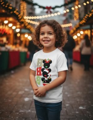 Playera Infantil Mickey Mouse Navidad Ho Ho Ho