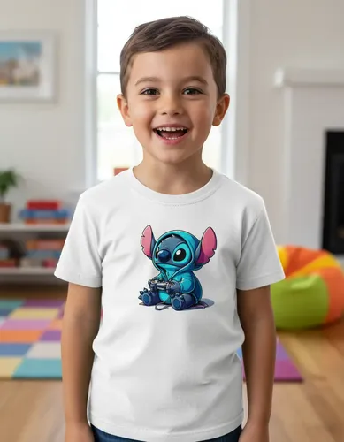 Playera Infantil Stitch Gamer