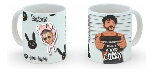Taza De Bad Bunny Varios Diseños Bonitos