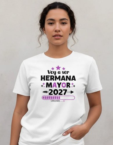 Playera Voy A Ser Hermana Mayor