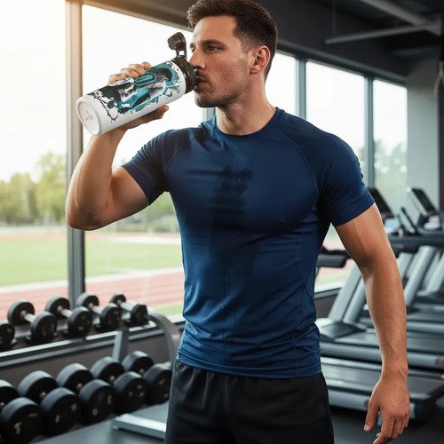 Botella De Agua 750 Ml Aluminio - Messi Argentina 10
