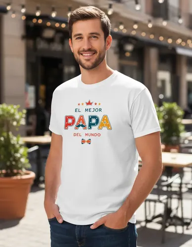 D_742517-MLM93593602005_092025-O.webp Playera El Mejor Papá Del Mundo Día Del Padre
