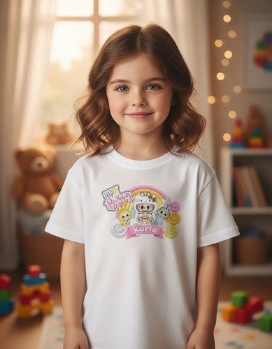 Playera Labubu Happy Birthday