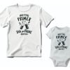Kit Playera Y Pañalero Nuestro Primer Día Del Padre