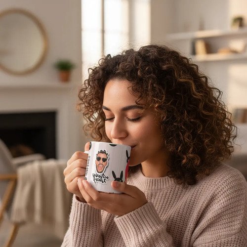 Taza De Bad Bunny Varios Diseños Bonitos