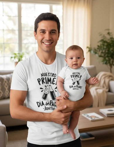 Kit Playera Y Pañalero Nuestro Primer Día Del Padre