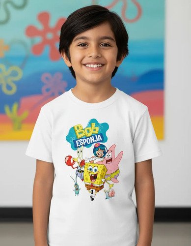 Playera Infantil De Bob Esponja Y Amigos
