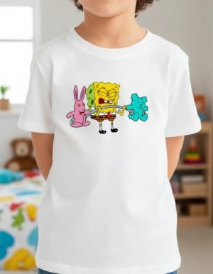 Playera Infantil Bob Esponja Pesas Gym