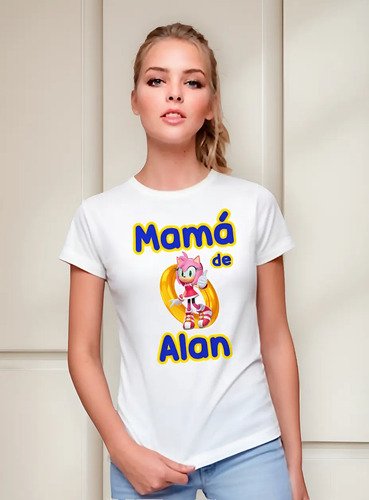 D_770487-MLM87972064156_072025-O.jpg Combo 4 Playeras Sonic Mamá Papá Hermana Y Cumpleañero