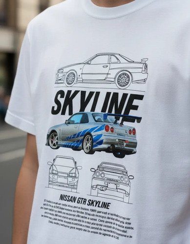 D_772166-MLM93177738454_092025-O.jpg Playera Rapido Y Furioso Nissan Skyline Gtr-r34 Unisex