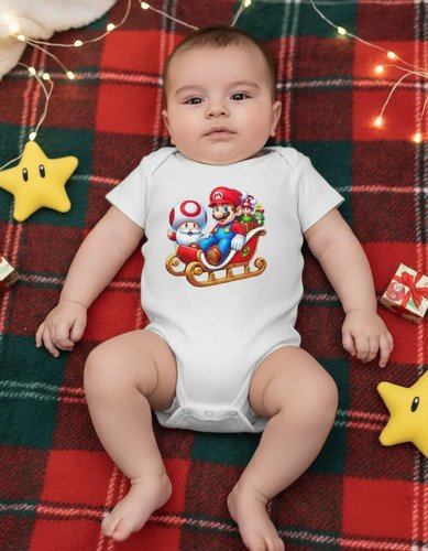 D_780923-MLM94381068932_102025-O.jpg Pañalero Navidad Mario Bros Trineo De Santa
